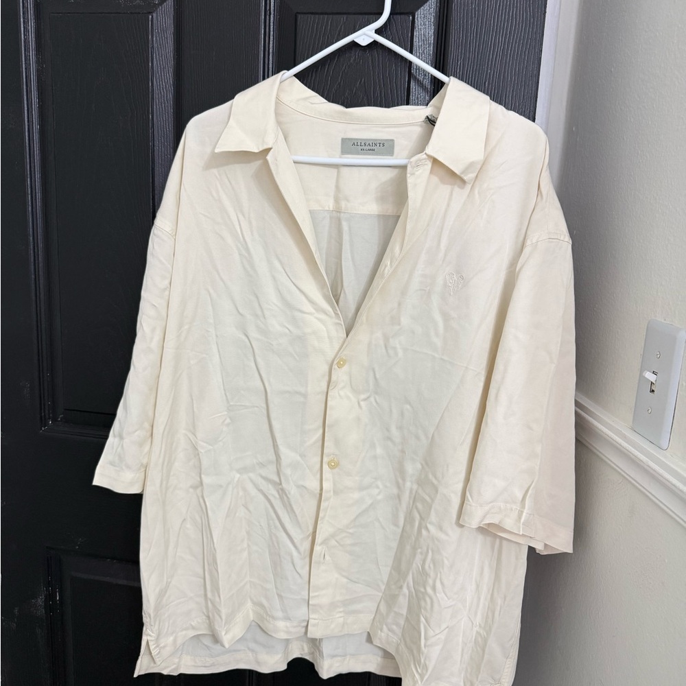 Men's Cream All Saints button up